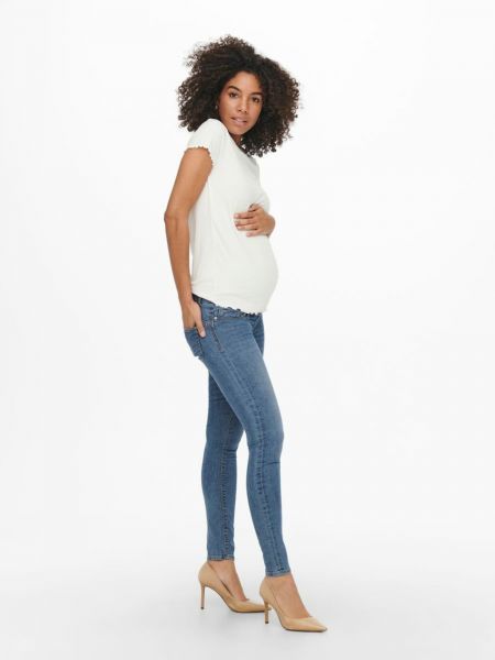 Pantalon Only Maternity bleu