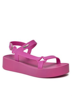 Sandale cu platformă Melissa roz