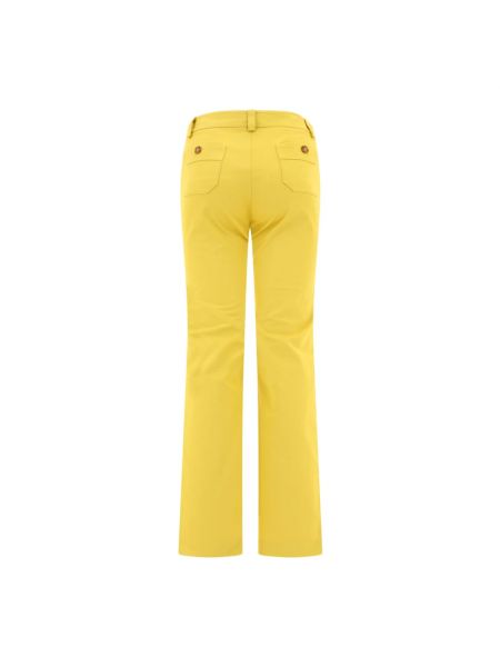 Proste spodnie Ines De La Fressange Paris żółte