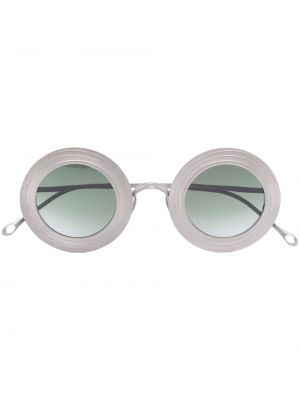 Spalvų gradiento rašto akiniai nuo saulės Uma Wang sidabrinė