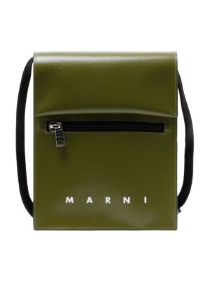Shopper handtasche mit taschen Marni grün