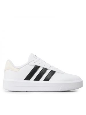 Sneakersy na platformie Adidas białe