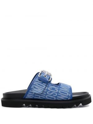 Sandále s prackou Moschino modrá