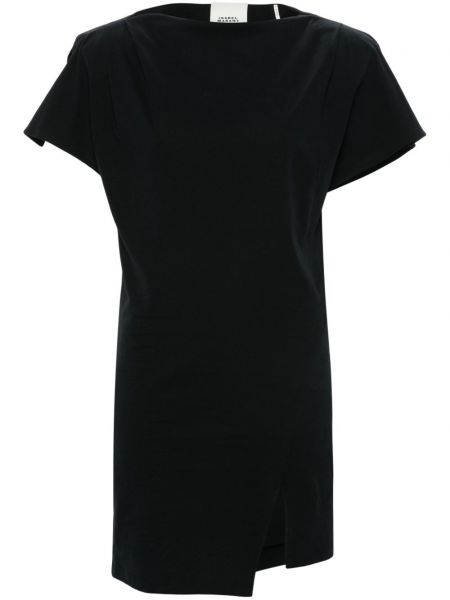 Bavlněné šaty Isabel Marant černé