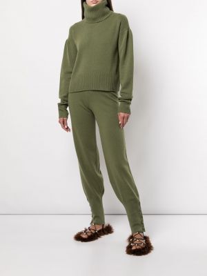 Pantalones de chándal con botones Altuzarra verde