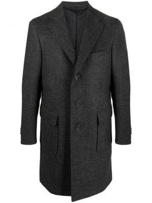 Vlněný kabát Canali šedý