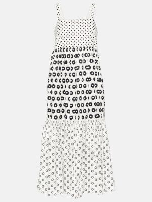 Sukienka midi bawełniana z nadrukiem Tory Burch