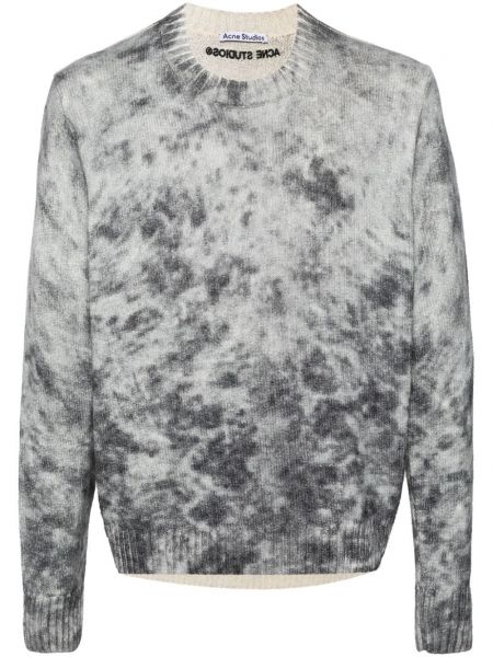 Dlhý sveter s potlačou s abstraktným vzorom Acne Studios