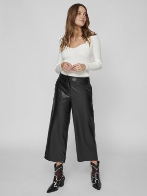 Pantalones culotte Vila negro