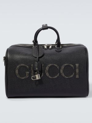 Kožená cestovná taška Gucci