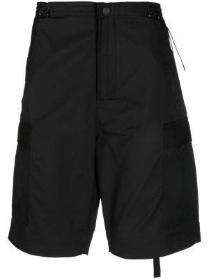 Shorts cargo en coton avec poches Maharishi noir