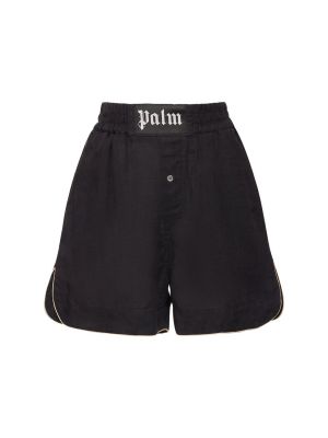 Pantaloni scurți de sport de in Palm Angels negru