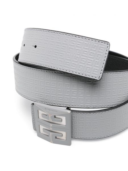 Kožený pásek Givenchy šedý