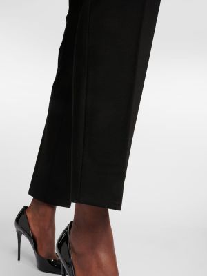 Παντελόνι με ίσιο πόδι με ψηλή μέση Dolce&gabbana μαύρο