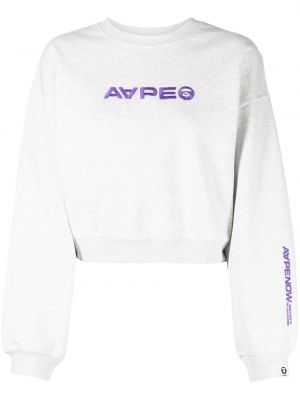 Sweatshirt mit stickerei Aape By *a Bathing Ape® grau