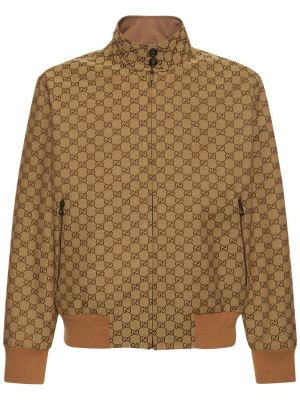 Béžová oboustranná kožená bunda Gucci