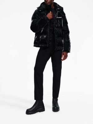 Pikowany płaszcz Karl Lagerfeld czarny
