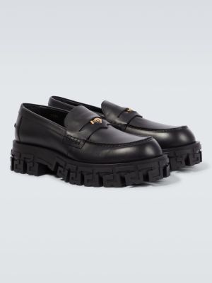 Kožené loafers Versace