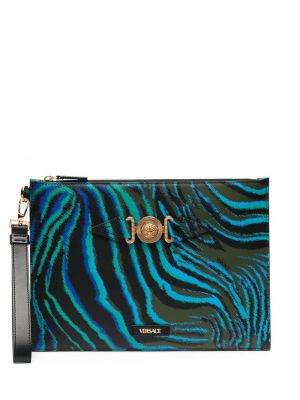 Pisemska torbica s potiskom z zebra vzorcem Versace