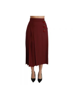 Długa spódnica Dolce And Gabbana czerwona