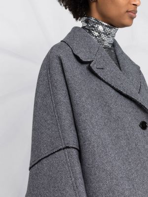 Oversized kabát Mm6 Maison Margiela šedý