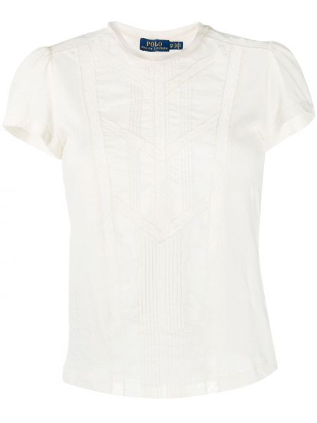 Camiseta de encaje Polo Ralph Lauren blanco