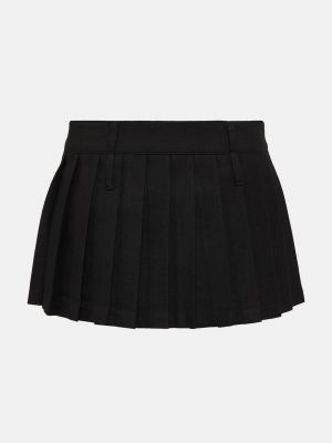 Плиссированная юбка мини The Frankie Shop черная