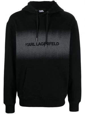 Raštuotas džemperis su gobtuvu Karl Lagerfeld