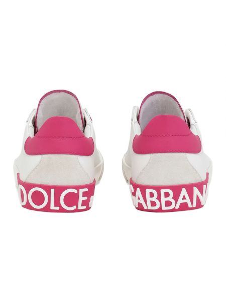 Zapatillas de cuero Dolce & Gabbana blanco