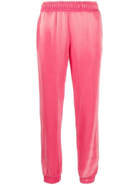 Spodnie bawełniane Cotton Citizen, różowy