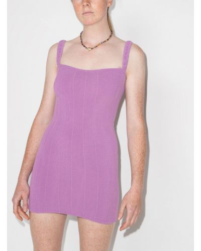Mini vestido Hunza G violeta