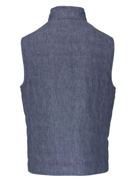 Lněná prošívaná vesta Brunello Cucinelli