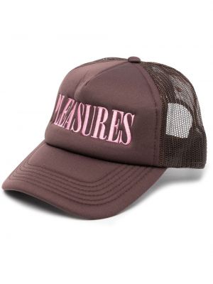 Brodert cap Pleasures brun