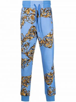 Trykt sportsbukse Versace Jeans Couture blå