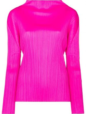 Plissert lang topp Pleats Please Issey Miyake rosa