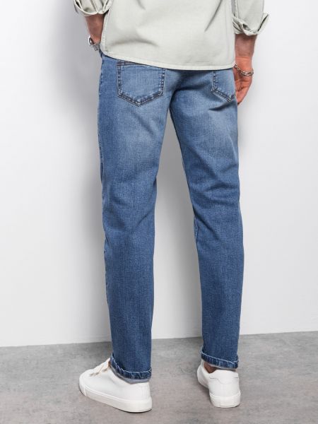 Priliehavé skinny fit džínsy Ombre Clothing modrá