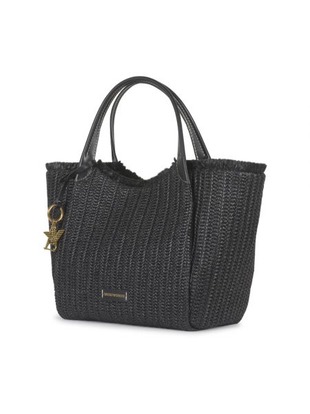 Shopper handtasche mit taschen Emporio Armani schwarz