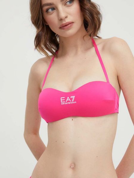 Kupaći kostim Ea7 Emporio Armani ružičasta
