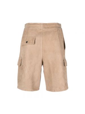 Pantalones cortos de cuero Tagliatore marrón