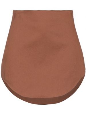 Mini falda de algodón Wandering marrón