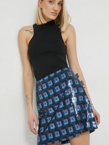 Mini sukně Hugo modré
