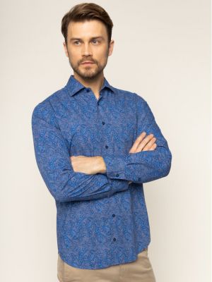 Marškiniai slim fit Pierre Cardin mėlyna