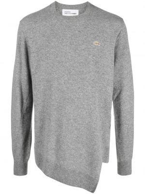 Asymetrický vlněný svetr Comme Des Garçons Shirt šedý