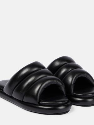 Кожени ниски обувки Proenza Schouler черно