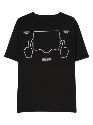 Medvilninis marškinėliai Gcds juoda