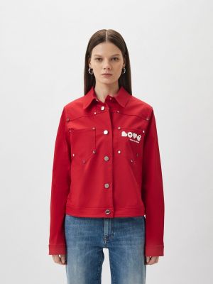 Джинсовая куртка Love Moschino красная
