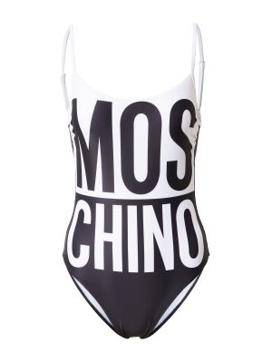 Moschino Underwear Jednodielne plavky  biela / čierna