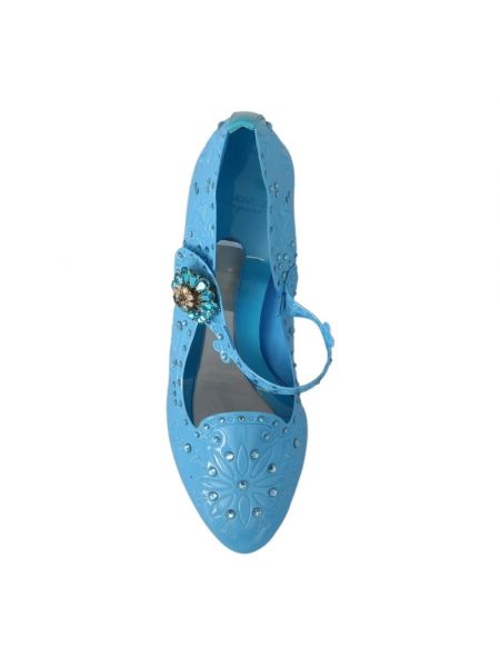 Tacones de flores Dolce & Gabbana azul