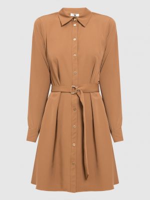 Платье-рубашка Twin-set коричневое