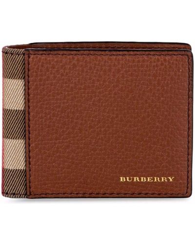 Cartera a cuadros Burberry Pre-owned marrón